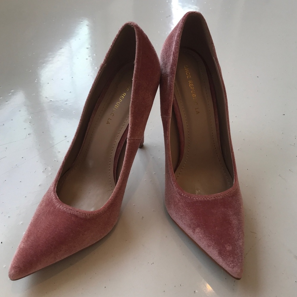 Shoe Republic LA Velvet heels